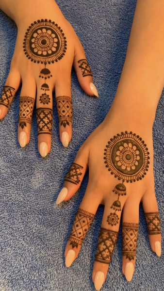 Right hand mehndi design