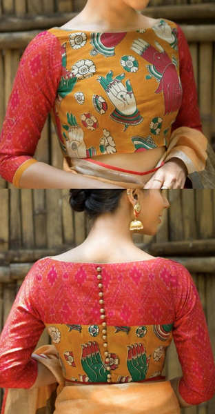 Women's Dupion Silk Boat Neck Blouse Embellished Readymade Crop Top Saree  Choli | eBay