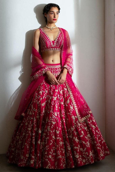 Top 150+ Pink Bridal Lehenga Designs 2024