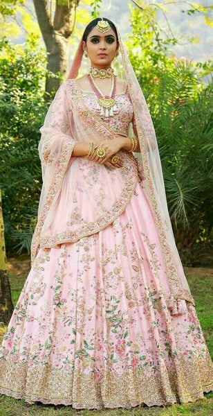 Top 150+ Pink Bridal Lehenga Designs 2024