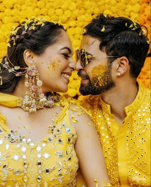 haldi ceremony poses for bride - The Handmade Crafts