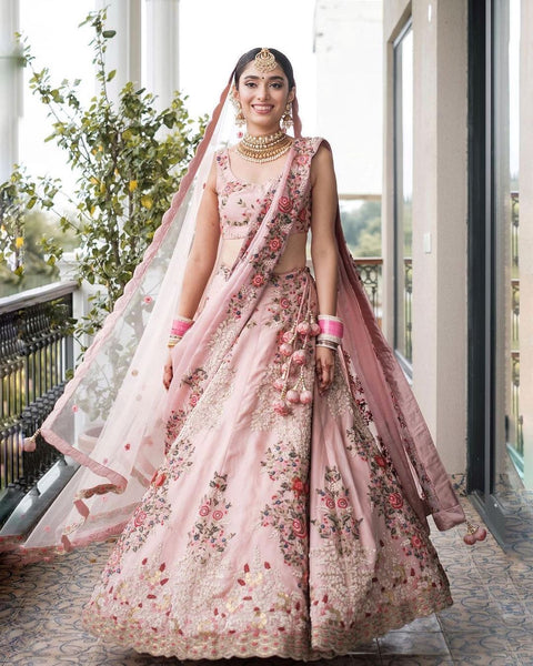 Top 150+ Pink Bridal Lehenga Designs 2024