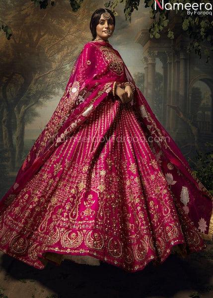 Top 150+ Pink Bridal Lehenga Designs 2024