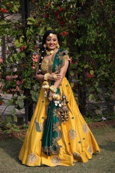 Yellow Color Outfits Setting A New Trend In Weddings | Yellow wedding dress,  Bride, Pink lehenga