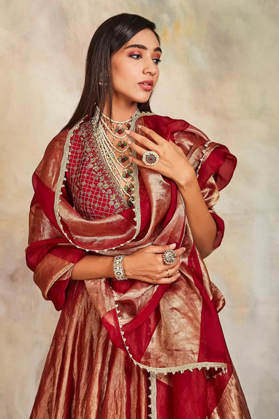 Top 200+ Maroon Color Lehenga Designs