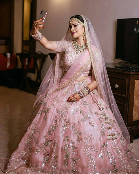 Top 150+ Pink Bridal Lehenga Designs 2024