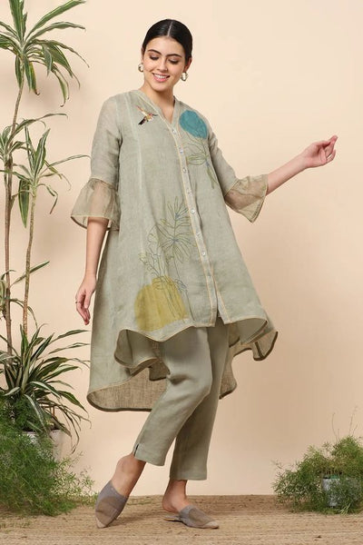 Latest Designer Beige cotton Kurti at Rs.549/Piece in surat offer by Yogi  Brothers