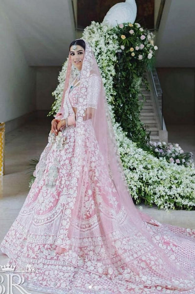 Top 150+ Pink Bridal Lehenga Designs 2024