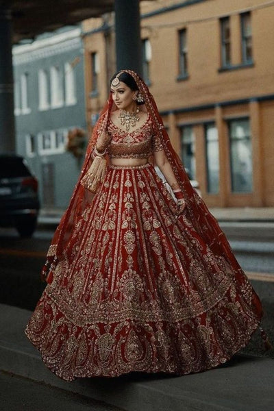 Top 150+ Pink Bridal Lehenga Designs 2024