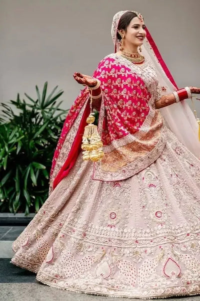 Top 150+ Pink Bridal Lehenga Designs 2024