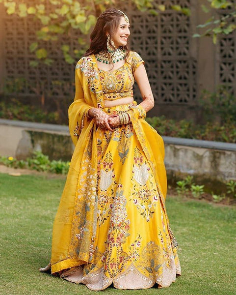 Buy Yellow Dress For Haldi Function For Women | Raisin