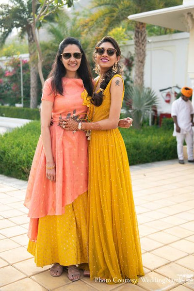 Magnificent Designer Wedding Yellow Palazzo Suit For Women | Haldi dress, Haldi  dress ideas, Indian fashion dresses