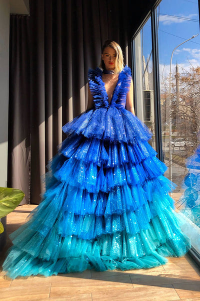 Top 100+ Blue Reception Dress Designs