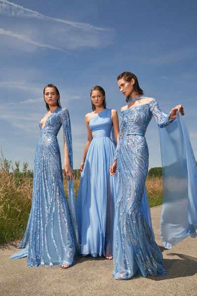 Top 100+ Blue Reception Dress Designs