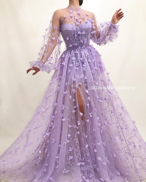 Top 100+ Lavender Reception Dress Designs