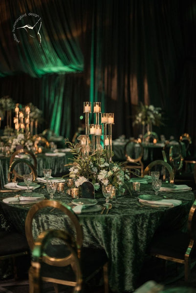 Top 50 Emerald Green Reception Dress Designs