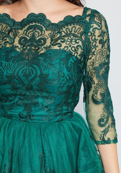 Top 50 Emerald Green Reception Dress Designs