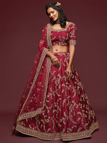 Top 100+ Maroon Reception Dress Designs