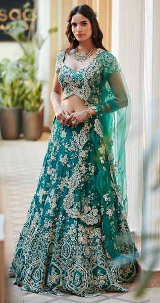 Top 50 Emerald Green Reception Dress Designs