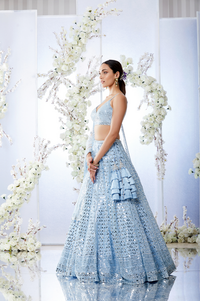 Top 100+ Blue Bridal Gown Designs