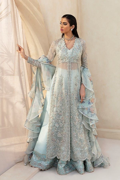 Top 100+ Blue Bridal Gown Designs