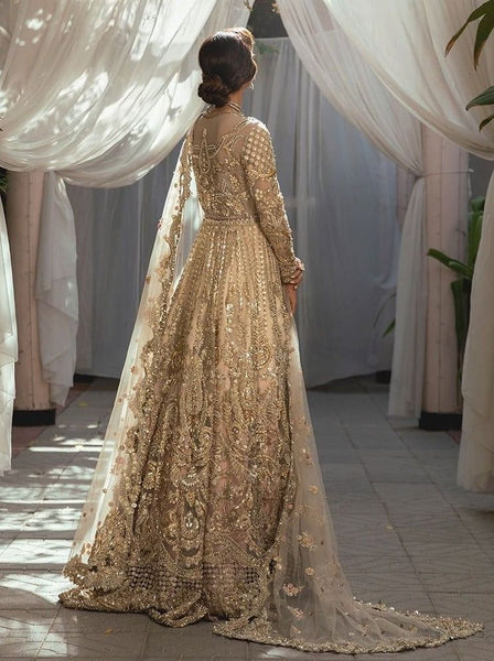 Top 100+ Golden Bridal Gown Designs