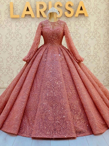 Top 100+ Pink Bridal Gown Designs