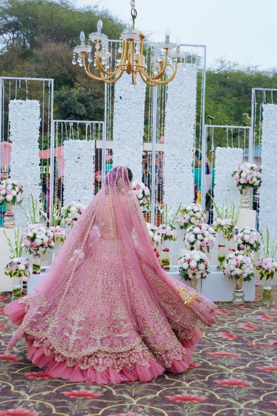 Top 100+ Pink Bridal Gown Designs