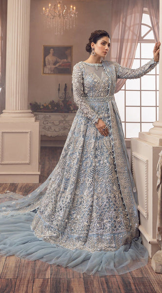 Top 100+ Blue Bridal Gown Designs