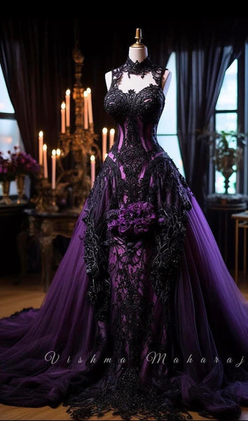 Top 100+ Purple Bridal Gown Designs