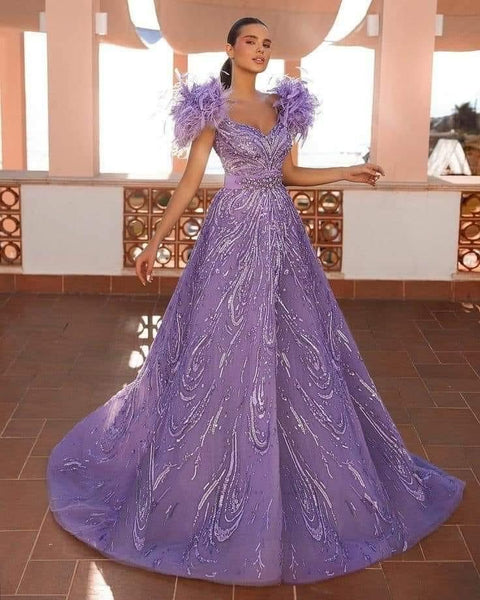 Top 100+ Purple Bridal Gown Designs