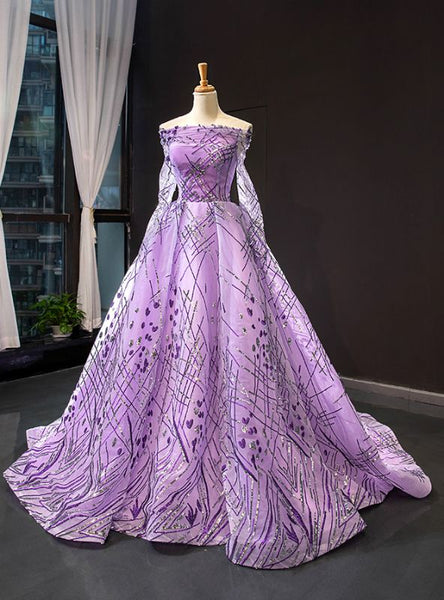 Top 100+ Purple Bridal Gown Designs