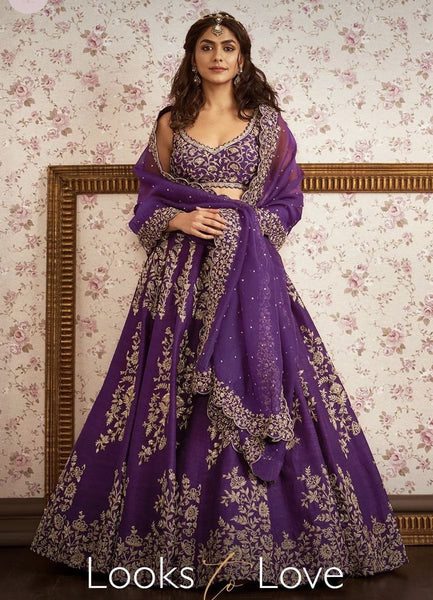 Top 100+ Purple Bridal Gown Designs