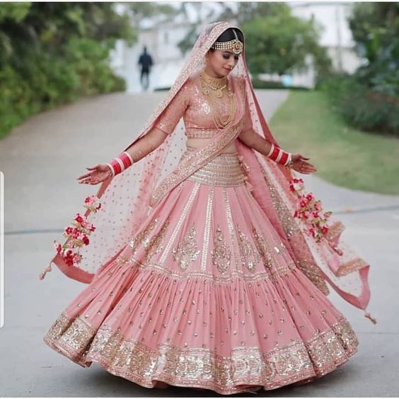 Top 100+ Pink Bridal Gown Designs