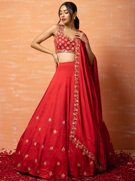 Top 100+ Trendy Red Lehenga Designs for Wedding Season
