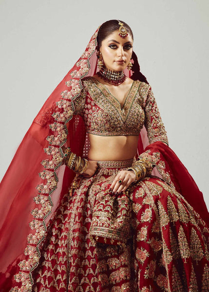 Top 100+ Trendy Red Lehenga Designs for Wedding Season