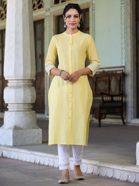 Top 100+ Kurtis with Mandarin Collar: Elegant and Sophisticated