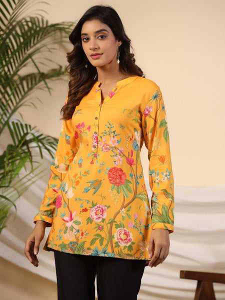 Top 100+ Kurtis with Mandarin Collar: Elegant and Sophisticated