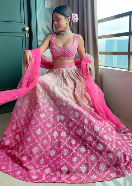 Top 100+ Pink Lehenga Designs: Feminine and Romantic Ensemble