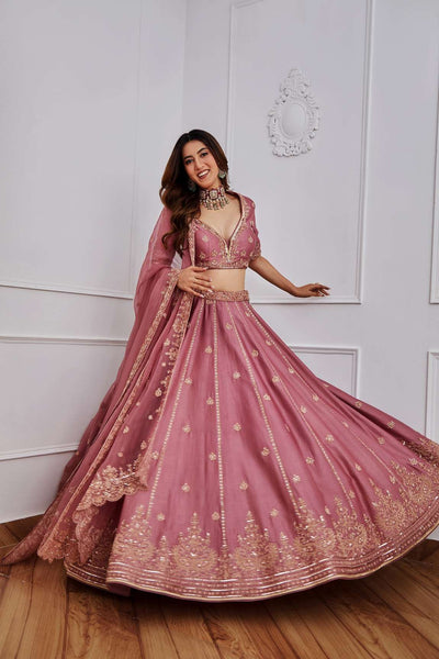 Top 100+ Pink Lehenga Designs: Feminine and Romantic Ensemble