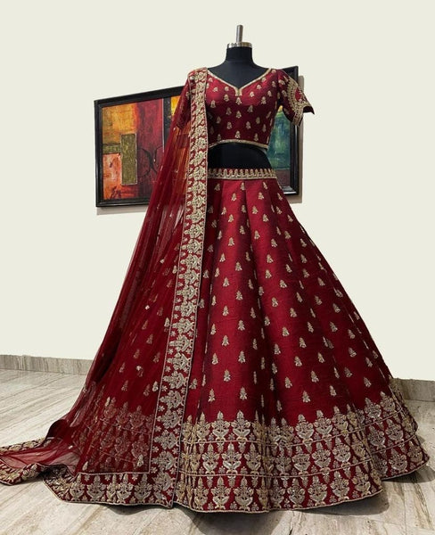 Top 100+ Maroon Lehenga Designs: Rich and Bold Statement Piece