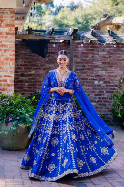 Top 100+ Navy Blue Lehenga Designs: Classic and Elegant Choice