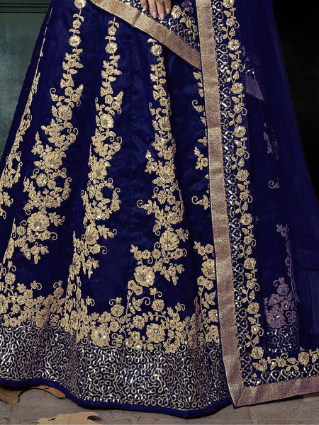 Top 100+ Navy Blue Lehenga Designs: Classic and Elegant Choice