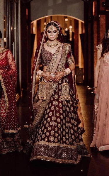 Top 100+ Maroon Lehenga Designs: Rich and Bold Statement Piece