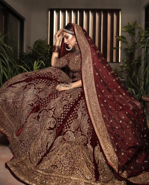 Top 100+ Maroon Lehenga Designs: Rich and Bold Statement Piece