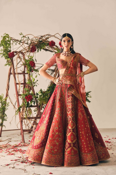 Top 100+ Maroon Lehenga Designs: Rich and Bold Statement Piece