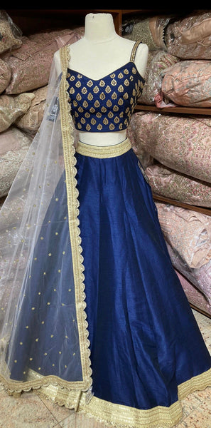 Top 100+ Navy Blue Lehenga Designs: Classic and Elegant Choice