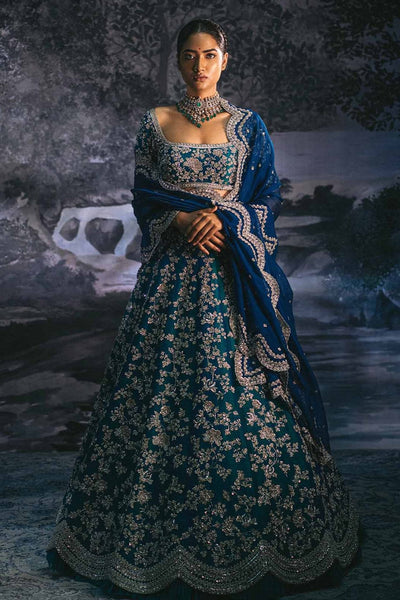 Top 100+ Navy Blue Lehenga Designs: Classic and Elegant Choice