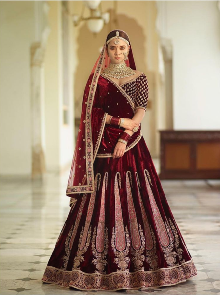 Top 100+ Maroon Lehenga Designs: Rich and Bold Statement Piece