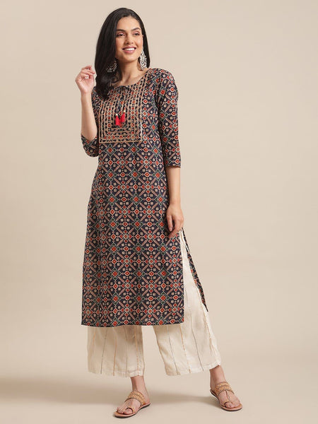 Top 100+ Kurtis with Printed Yoke: Unique and Eye-Catching